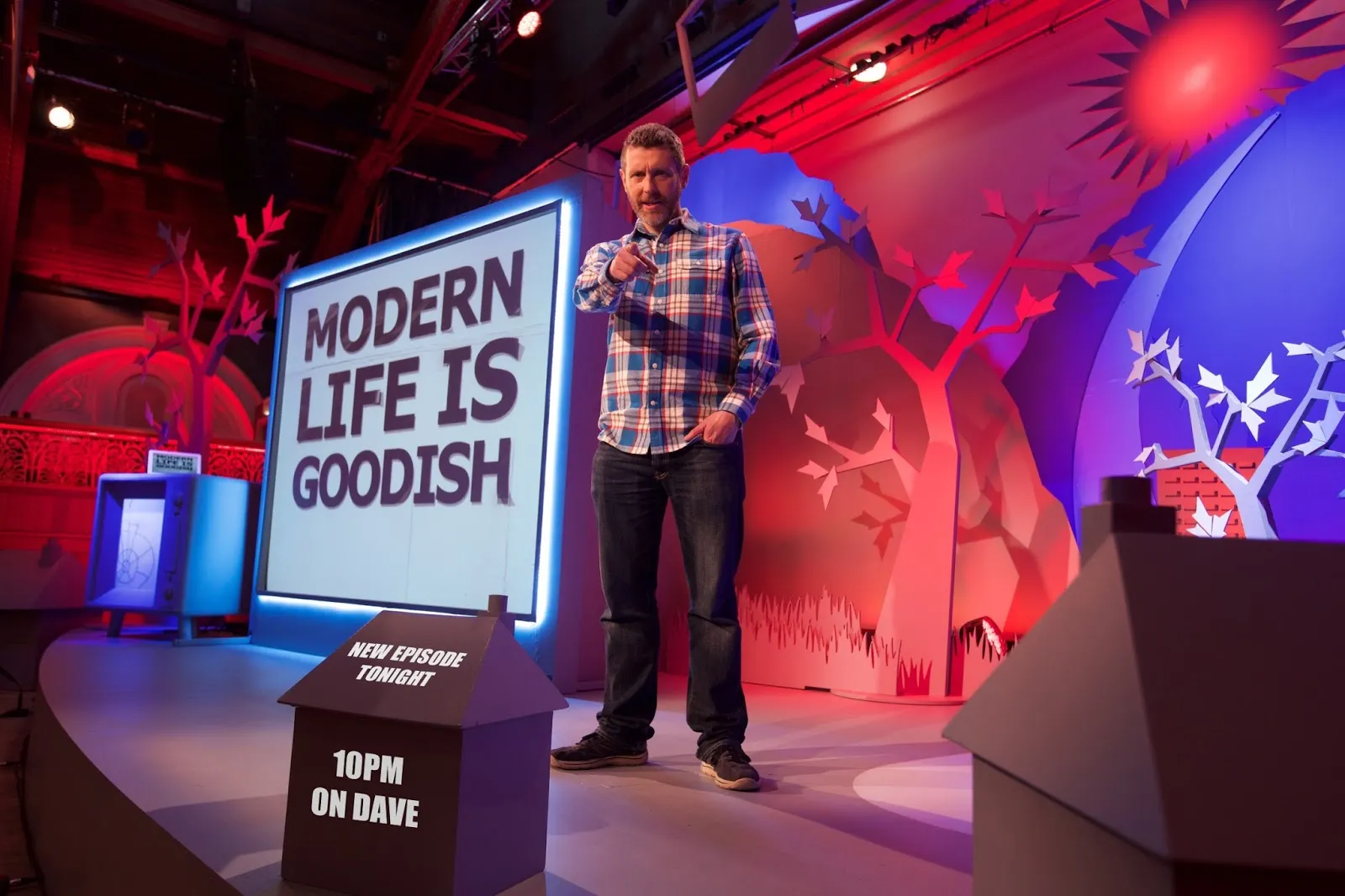 Modern Life is Goodish set build for Channel 4